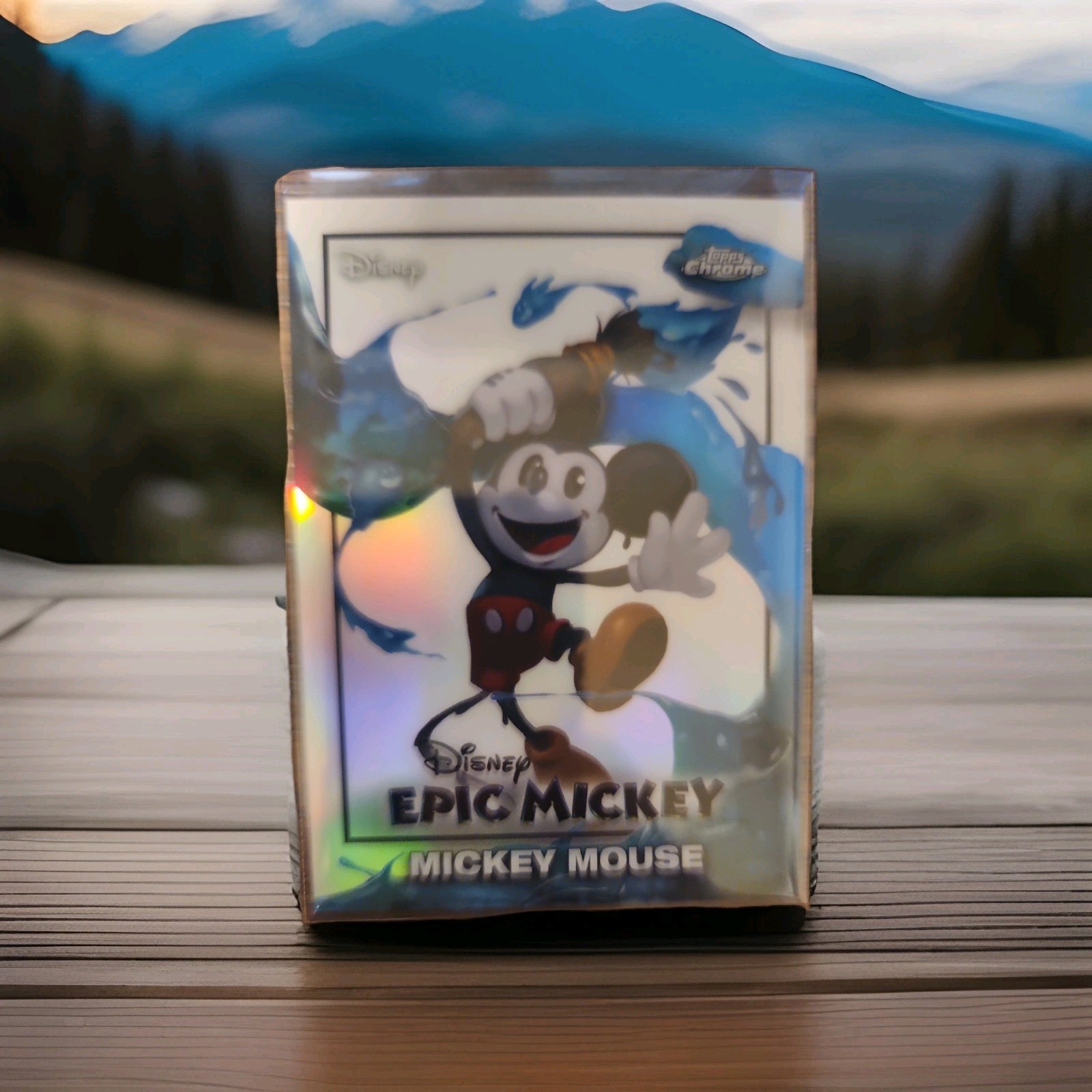 2026 Topps Chrome Disney Epic Mickey Mickey Mouse EM-1 Hologram Trading Card