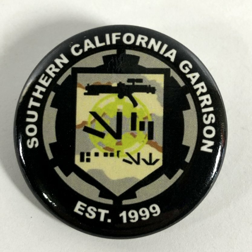 Star Wars Southern California Garrison Est. 1999 Button Pin Black 1.25″ Round