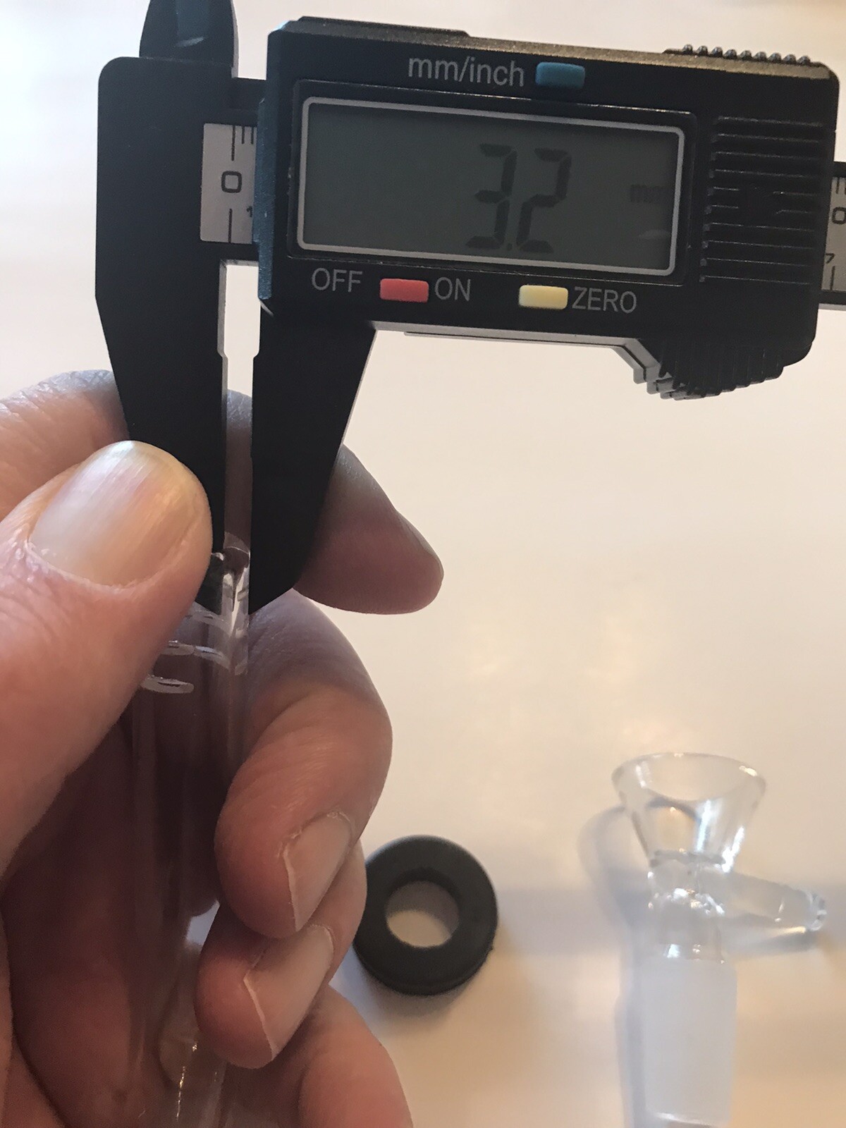 Lstem Curved Glass 14mm 90 Degree Downstem Bong WaterPipe Bubbler Plus Grommet