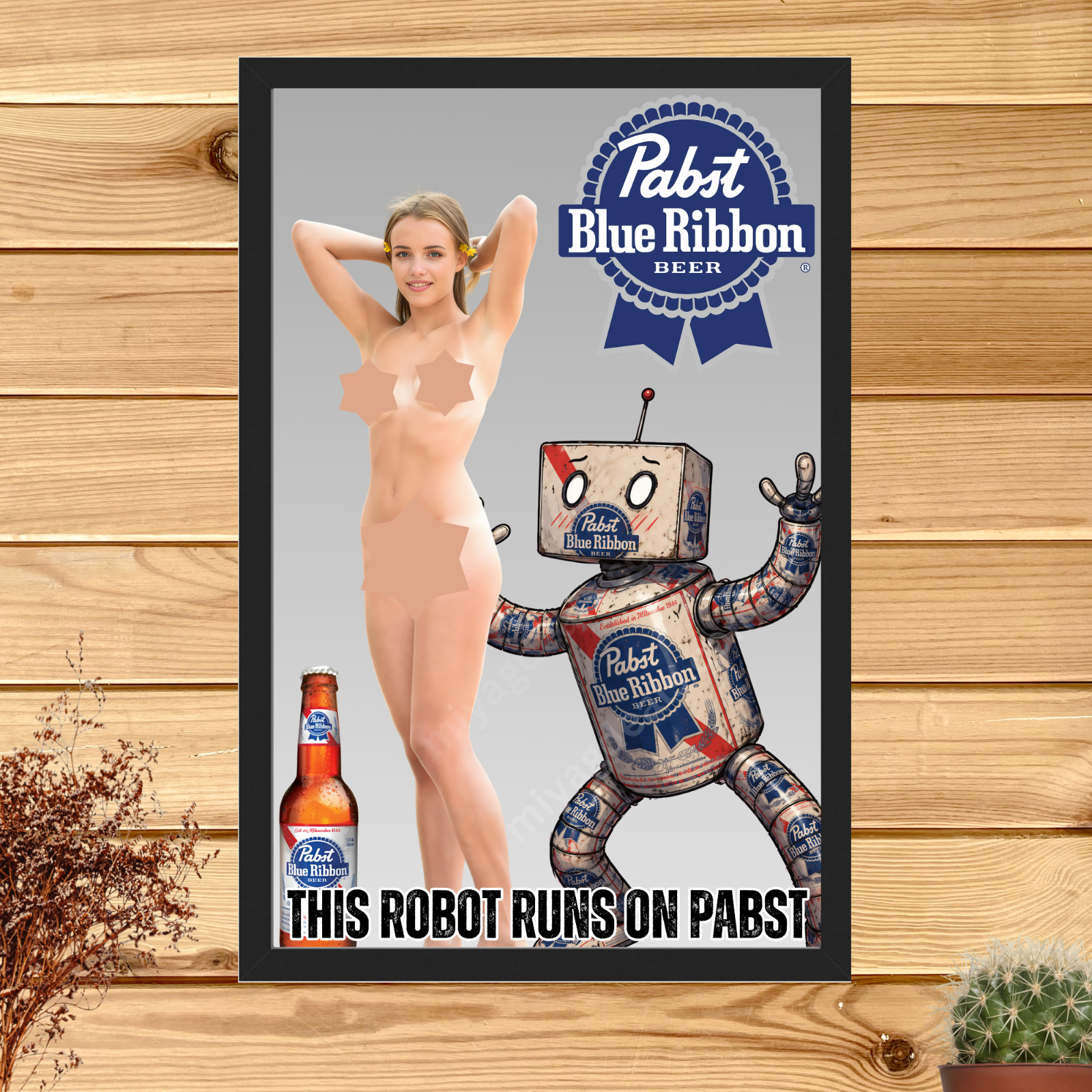 Pepsi Cola Poster Pamela Anderson Soda Advertising Wall Decor 11×17 Read Des