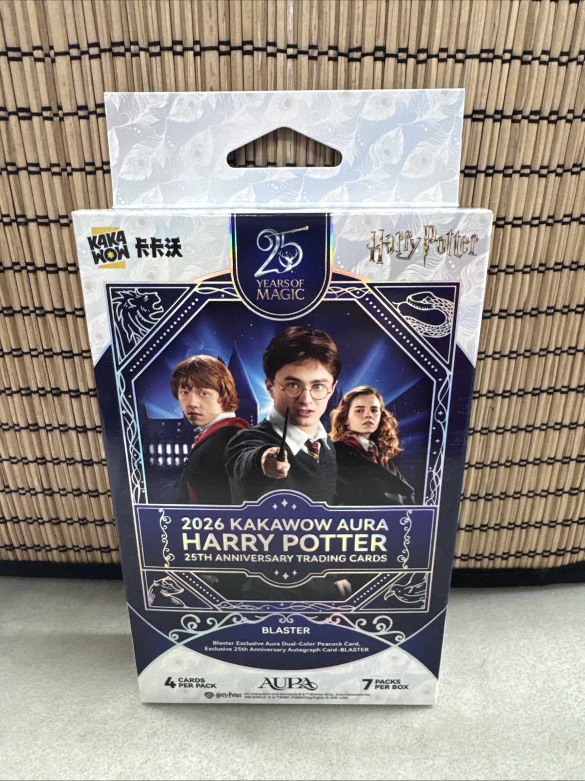 2026 Kakawow Aura Harry Potter 25th Anniversary Trading Cards Blaster Box