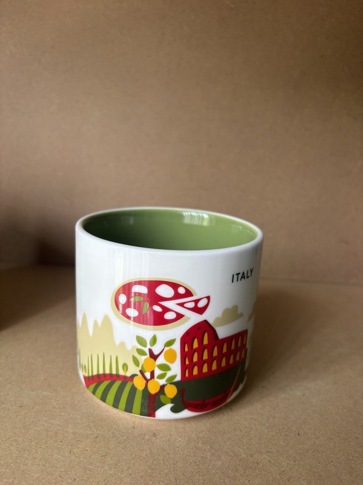 Starbucks You Are Here Italy Mug White Green Multicolor Coffee & Tea 2021