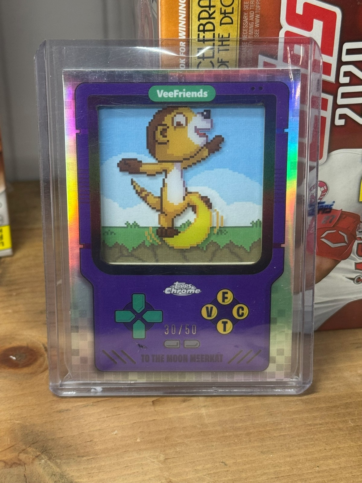 2025 Veefriends Topps Chrome To the Moon Meerkat Purple Game On #’d 30/50
