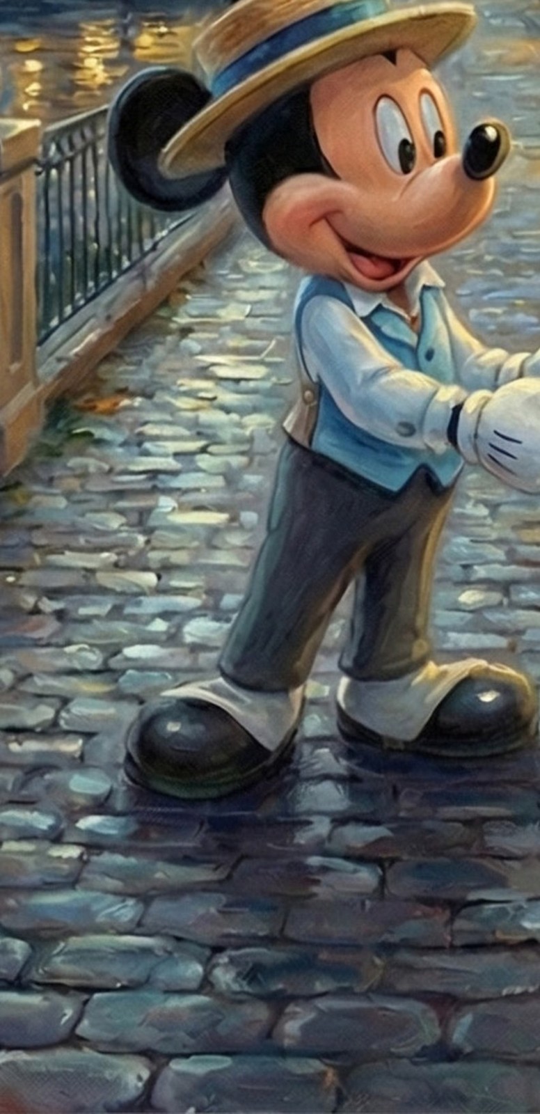 Disney Port Orleans French Quarter Painted Light 12×18 Matte Print