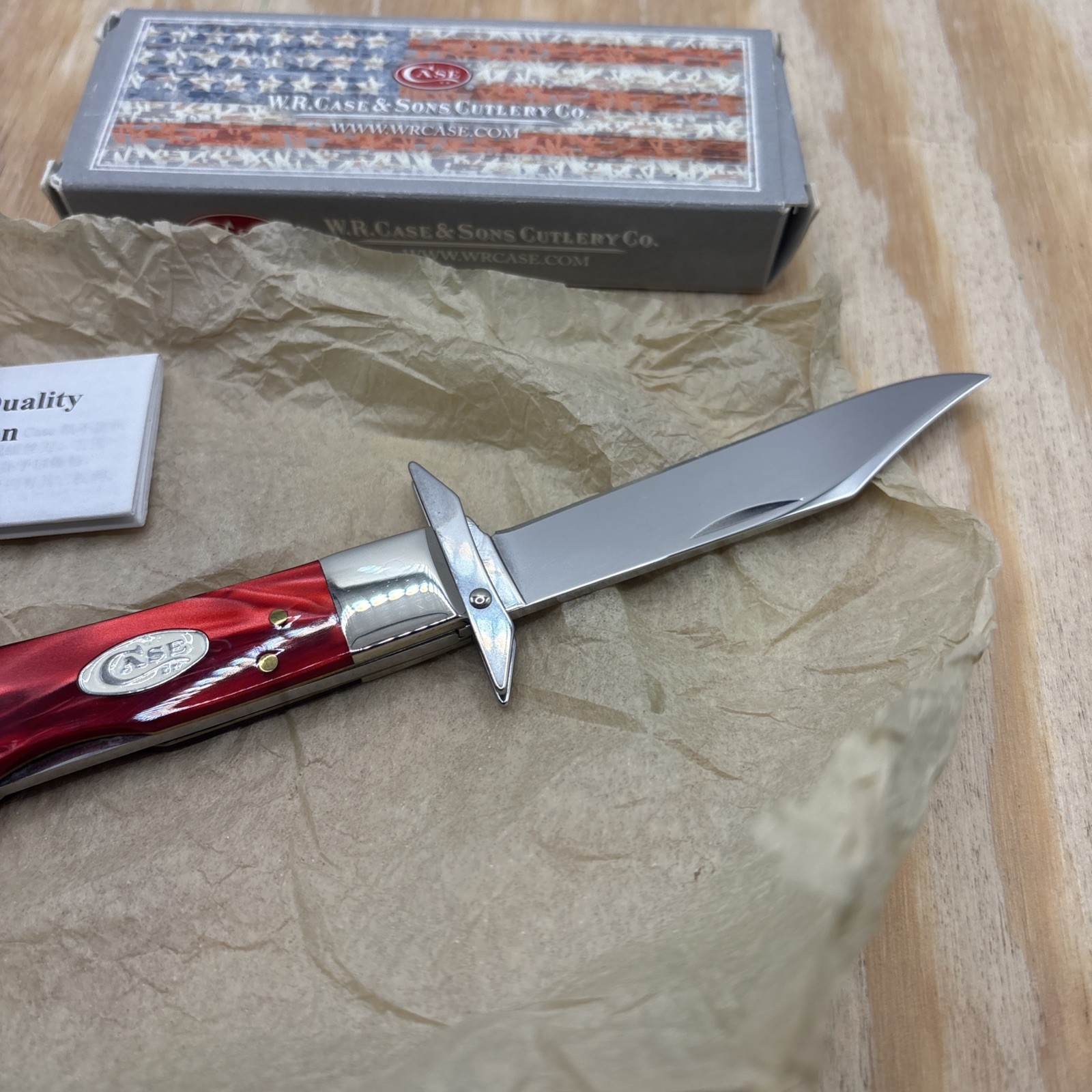 Case XX 2018 10111 1/2L Red Pearl Cheetah Knife – New Original Box
