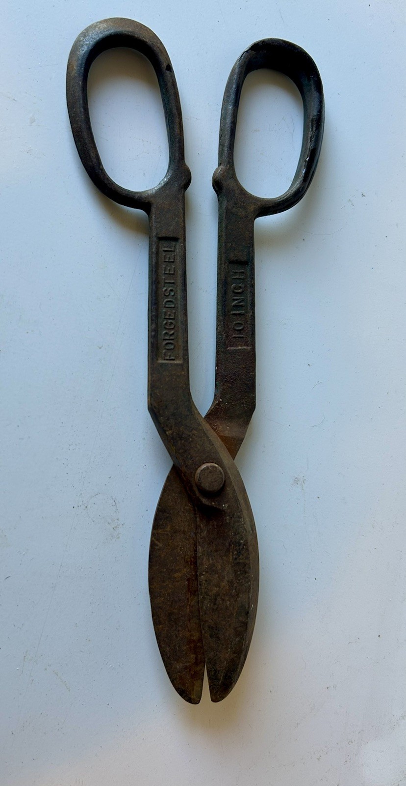 Vintage forged Steel Tin Snips/sheers 10 Inches