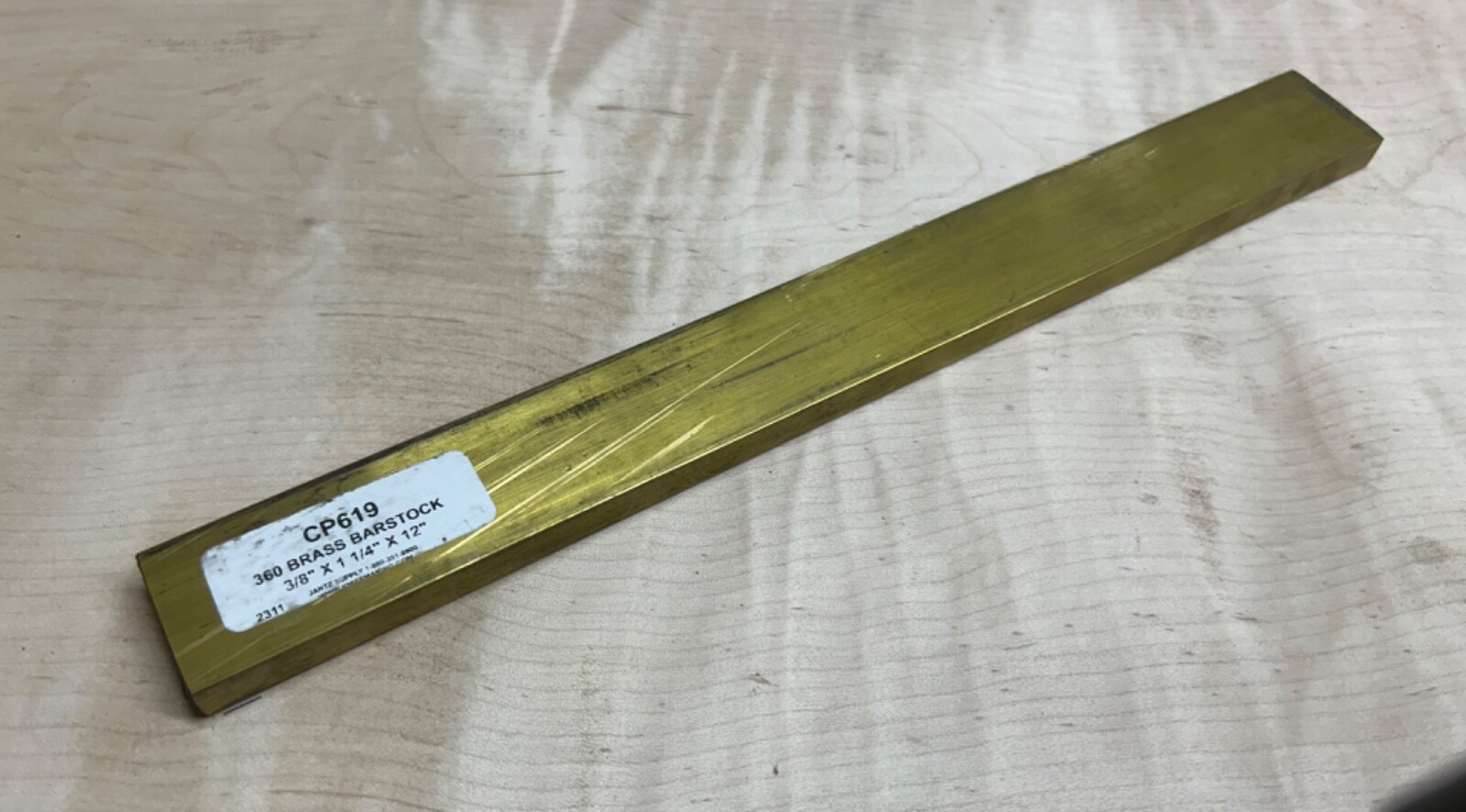 C360 Brass Certified Bar stock various sizes offered in 12” lengths 1/8 3/16 1/4