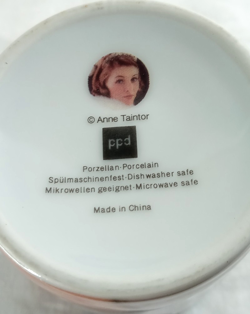 Anne Taintor Teacup Coffee Cup Mug DOMESTICALLY DISABLED Diva Porcelain 8 oz