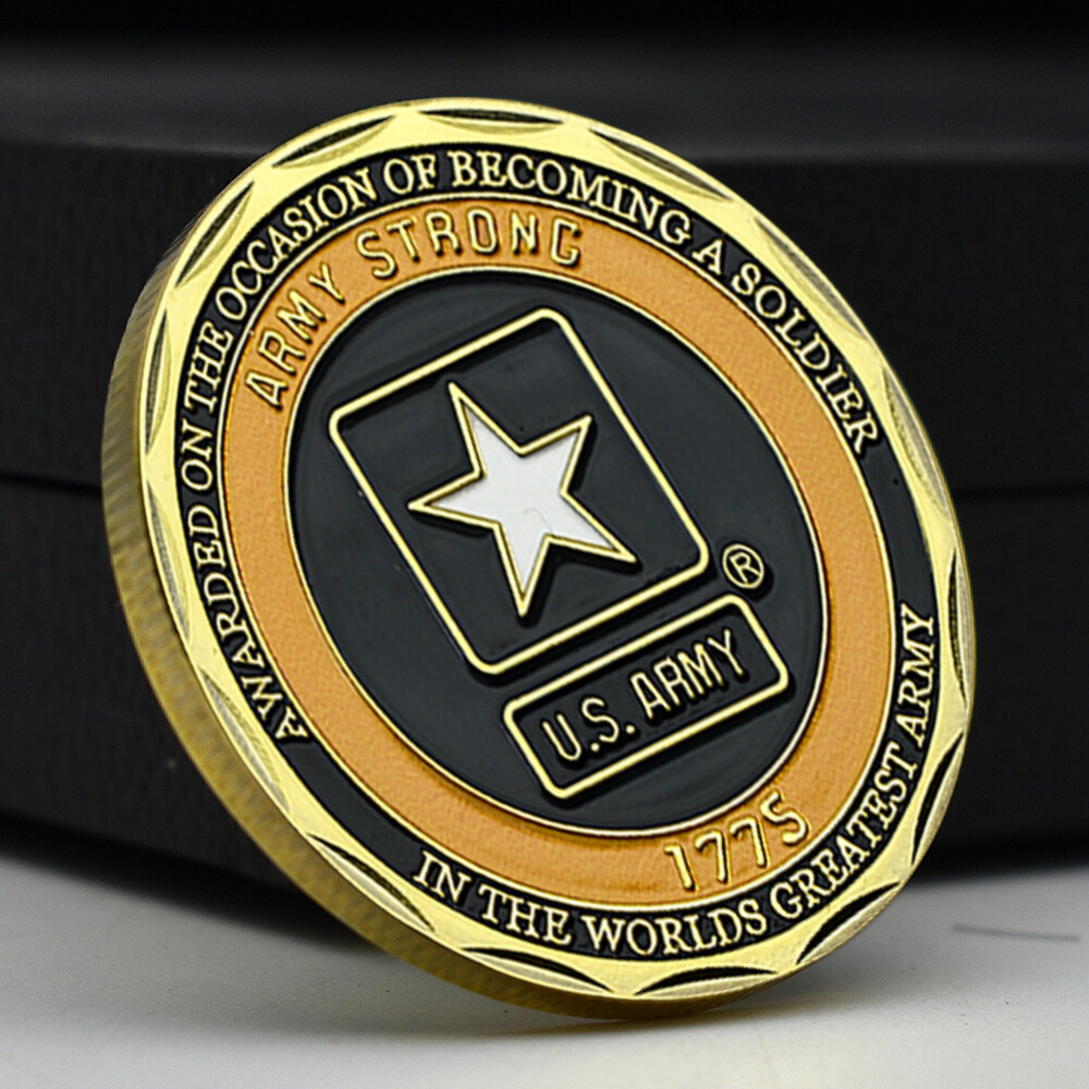 US Army Challenge Coin 1775 Military Commemorative Collectible Veteran Gift