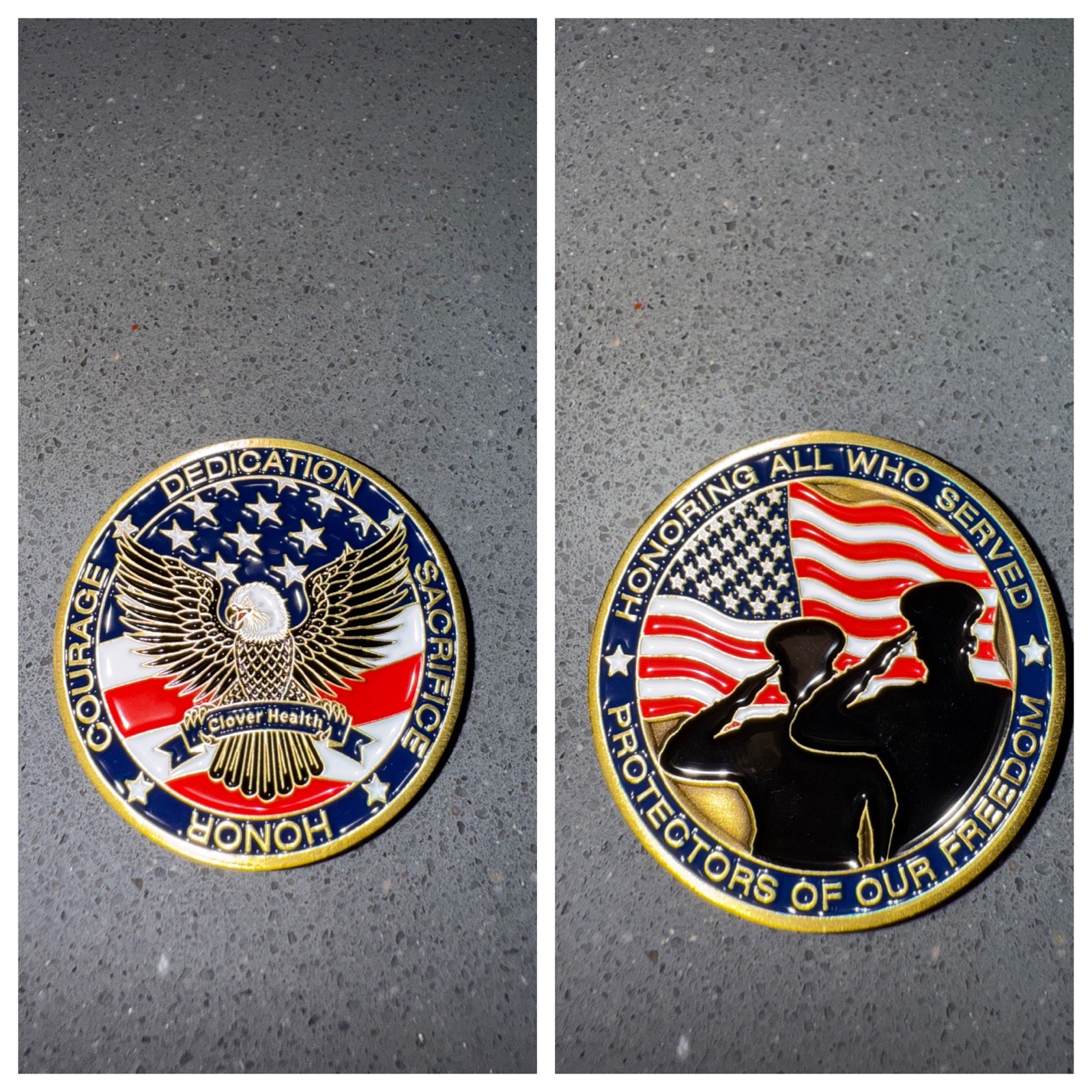 Military Tribute Coin – Honor and Thank All Who Served – Veterans Day Gift Coin