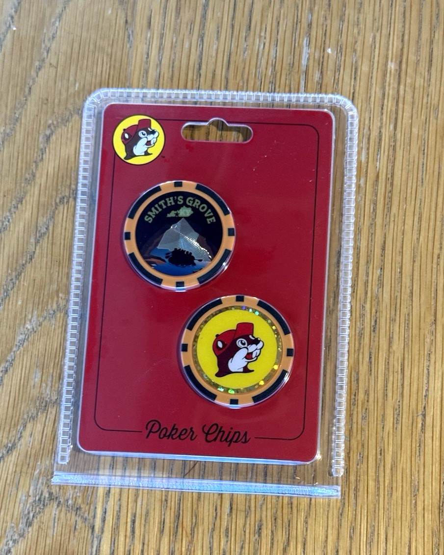 Buc-ee’s Collectible Poker Chips Store Specific- Smiths Grove Kentucky – 2 Pack