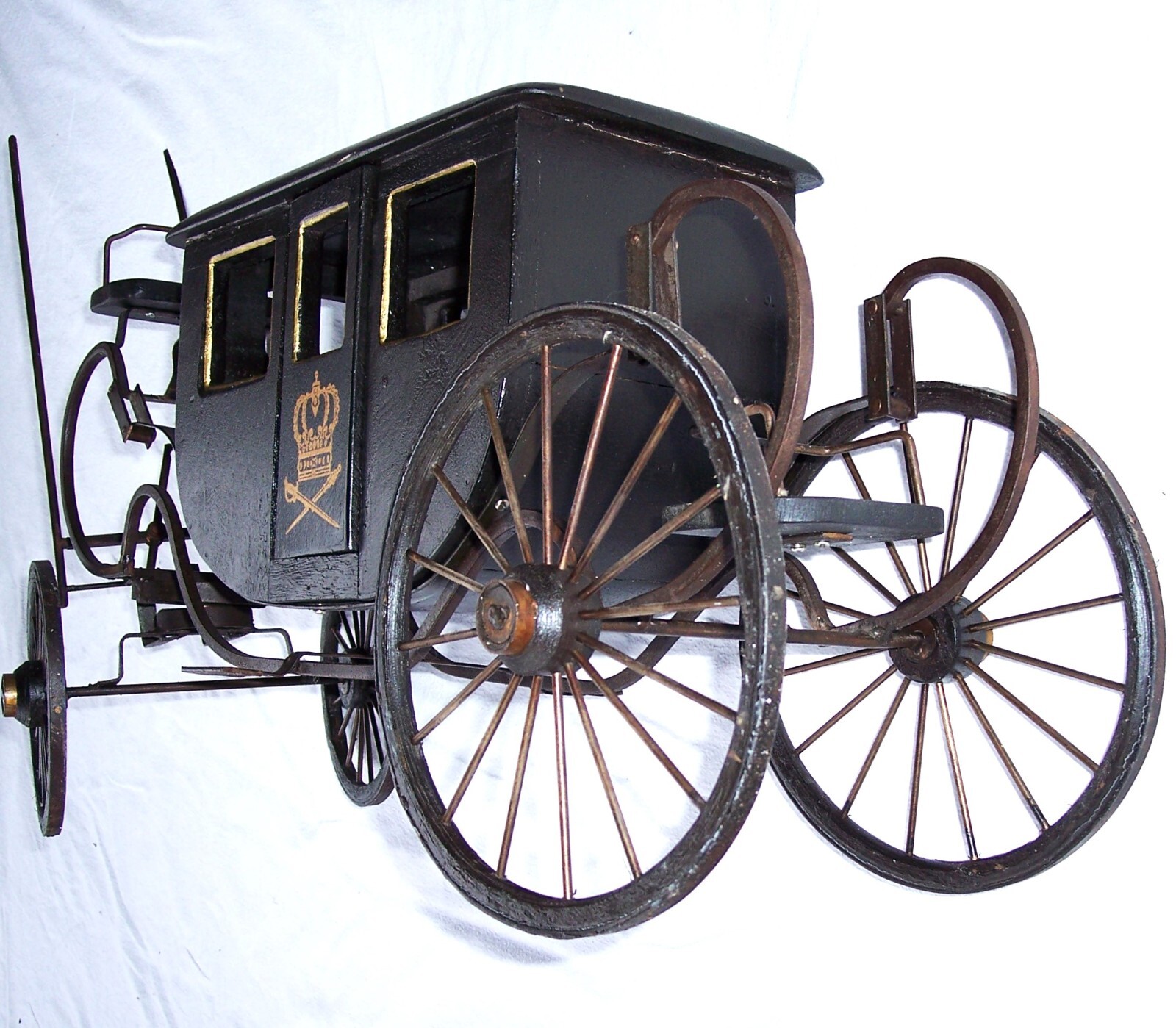 Byers‘ Choice Large Horse Carriage Coach Wood Metal Impressive Collectible!