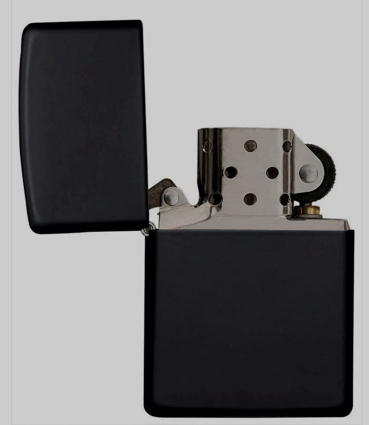 Zippo Windproof Black Matte Lighter, Item 218, New In Box