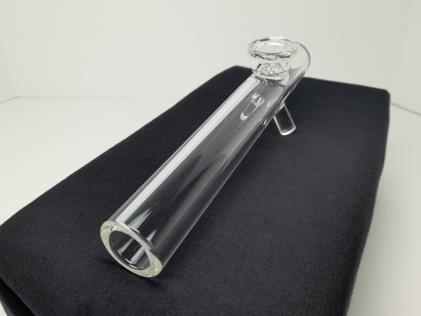 Glass Steamroller Smoking Pipe – Built In Screen – 7 Inch Length – USA Shipped