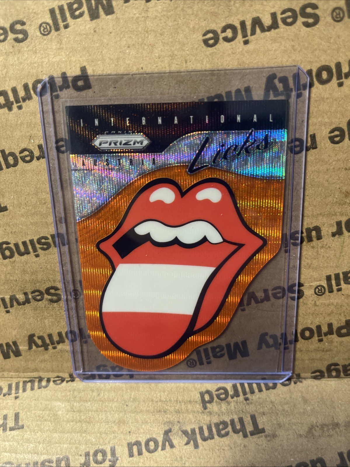 2025 Panini The Rolling Stones International Licks Austria Orange Wave /199