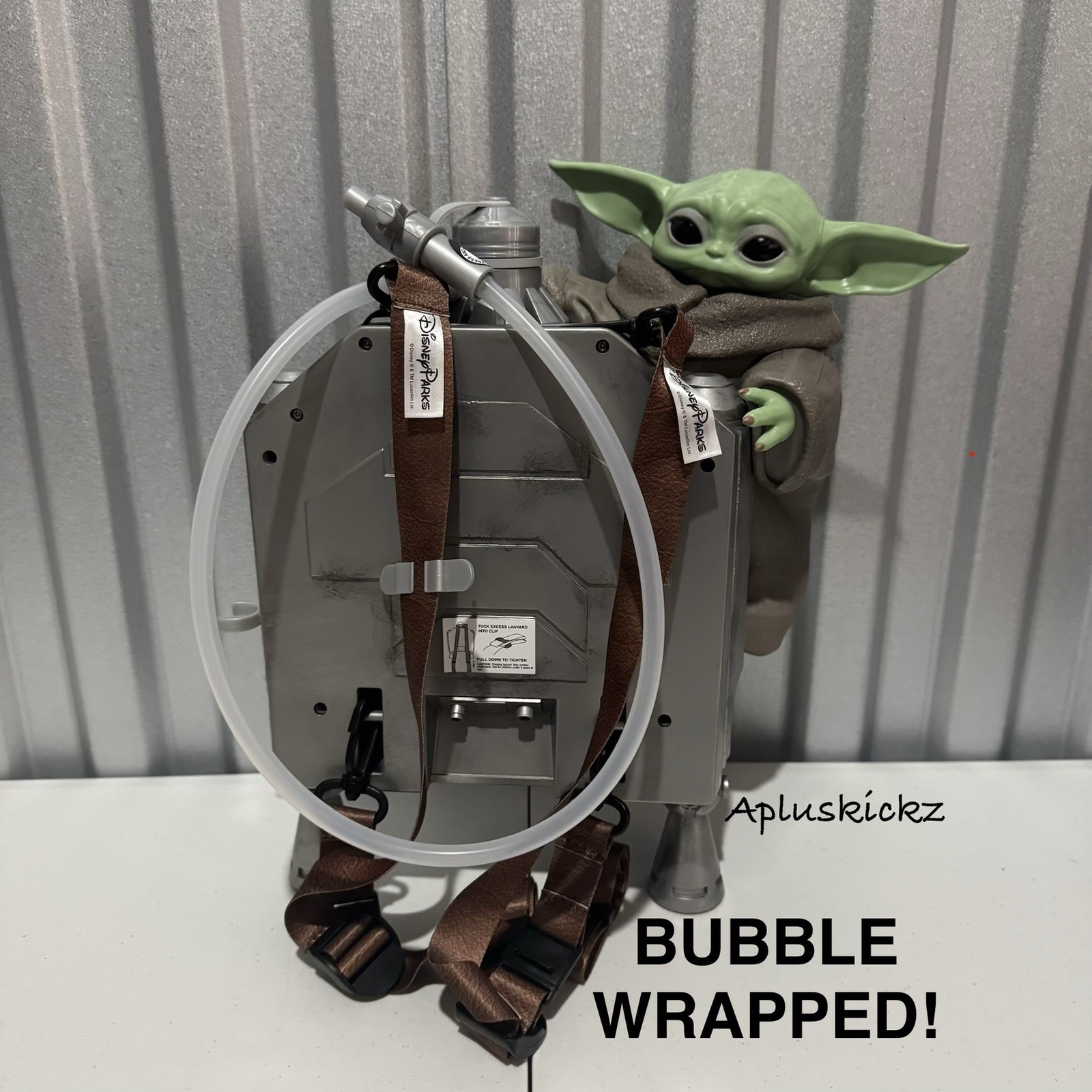 2026 Disney Parks Star Wars Mandalorian and Grogu Jetpack Sipper BUBBLE WRAPPED!