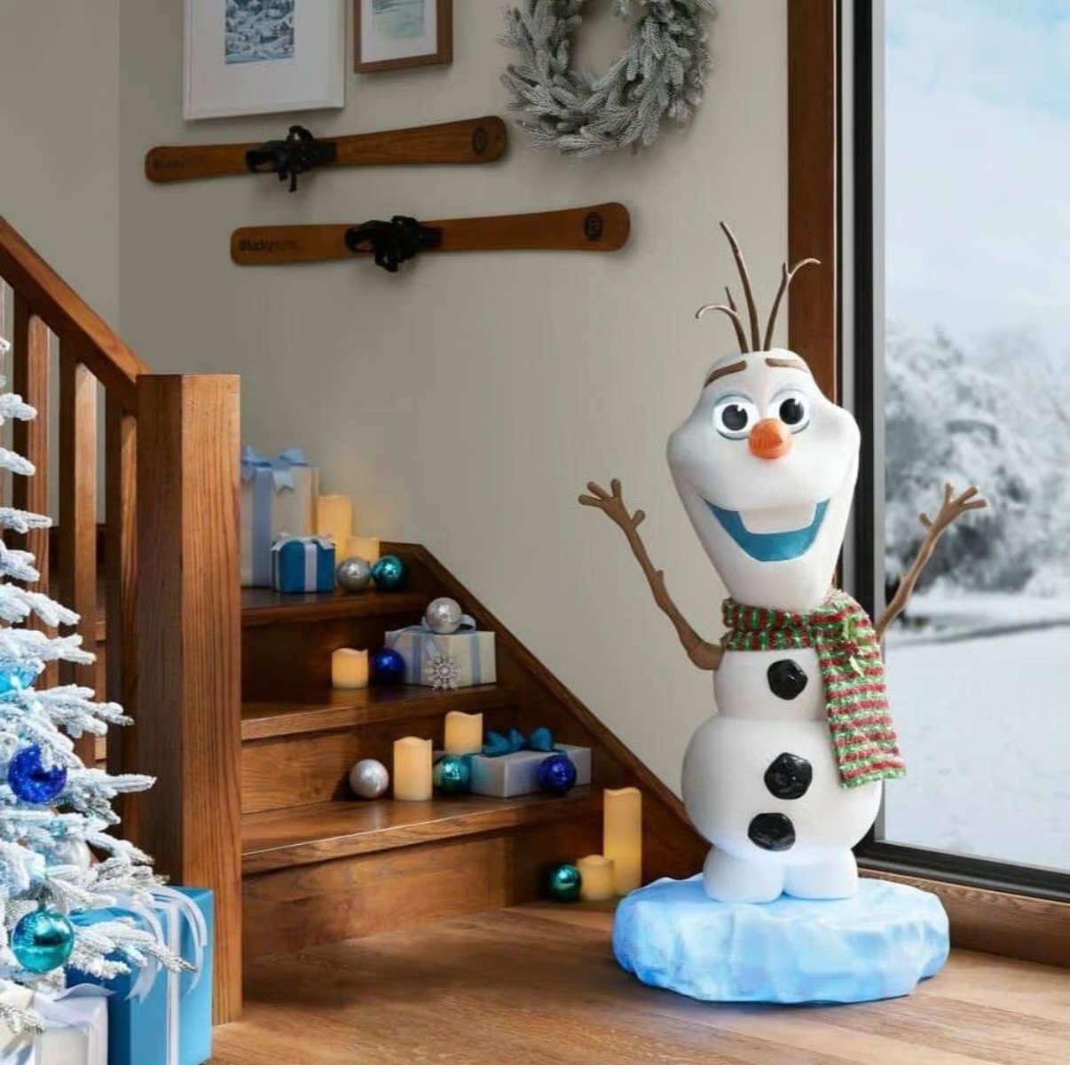 4ft Animated Olaf Christmas Animatronic Holiday Frozen Disney Collectible