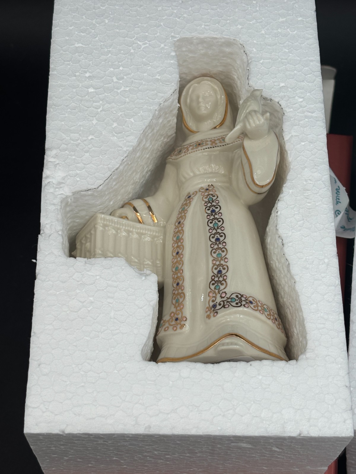 Lenox China Jewels „DOVE SELLER“ Nativity Figurine W/Original Box