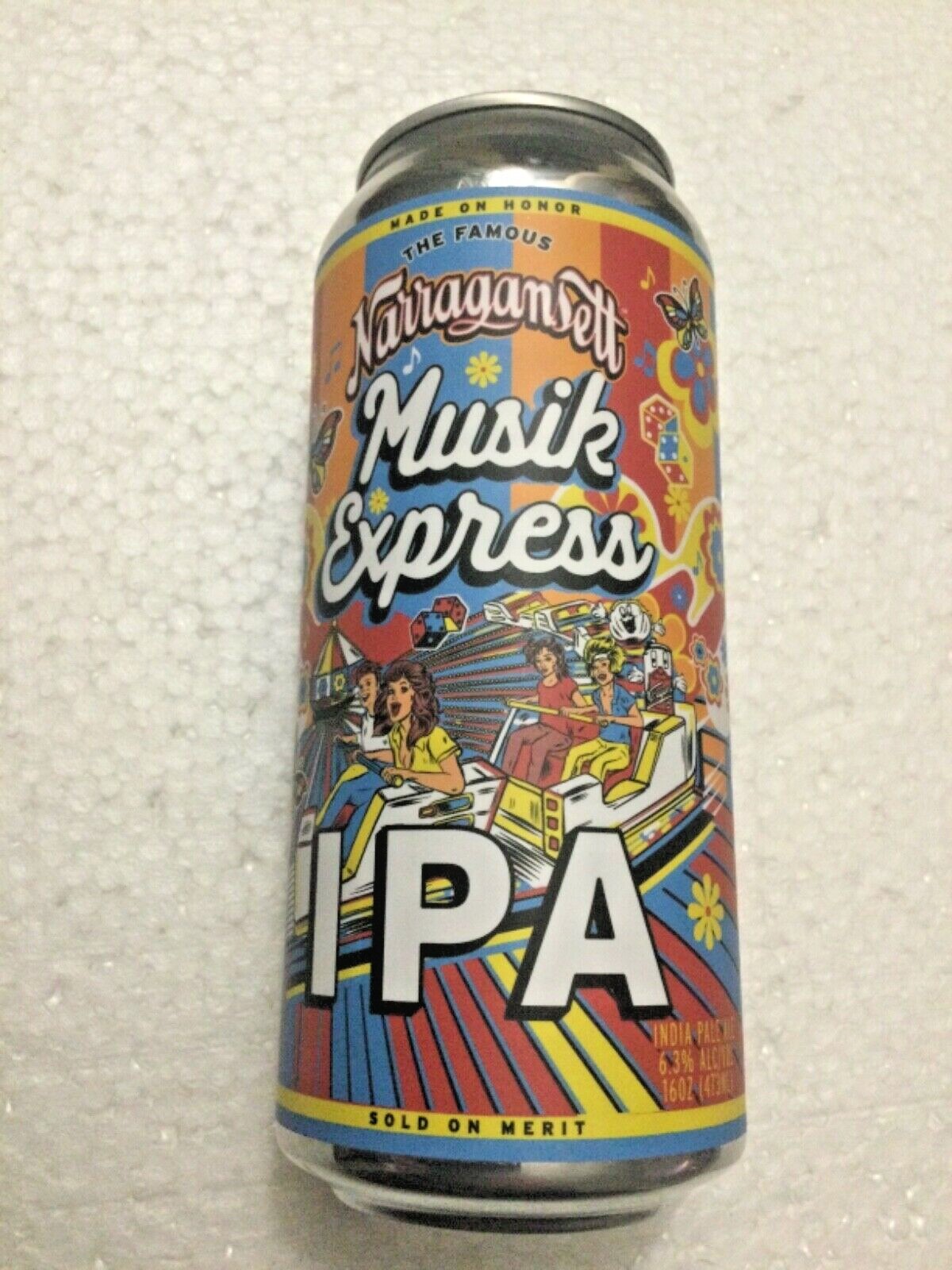 Narragansett Brewery Musik Express IPA Beer Can Rocky Point Park Rhode Island 16