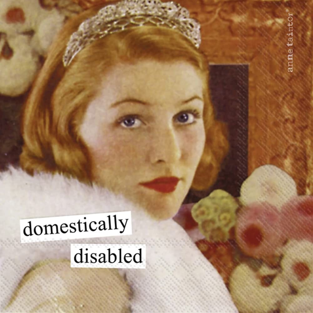Boston International Anne Taintor 20-Count Disposable 3-Ply 5″ x 5″, Disabled