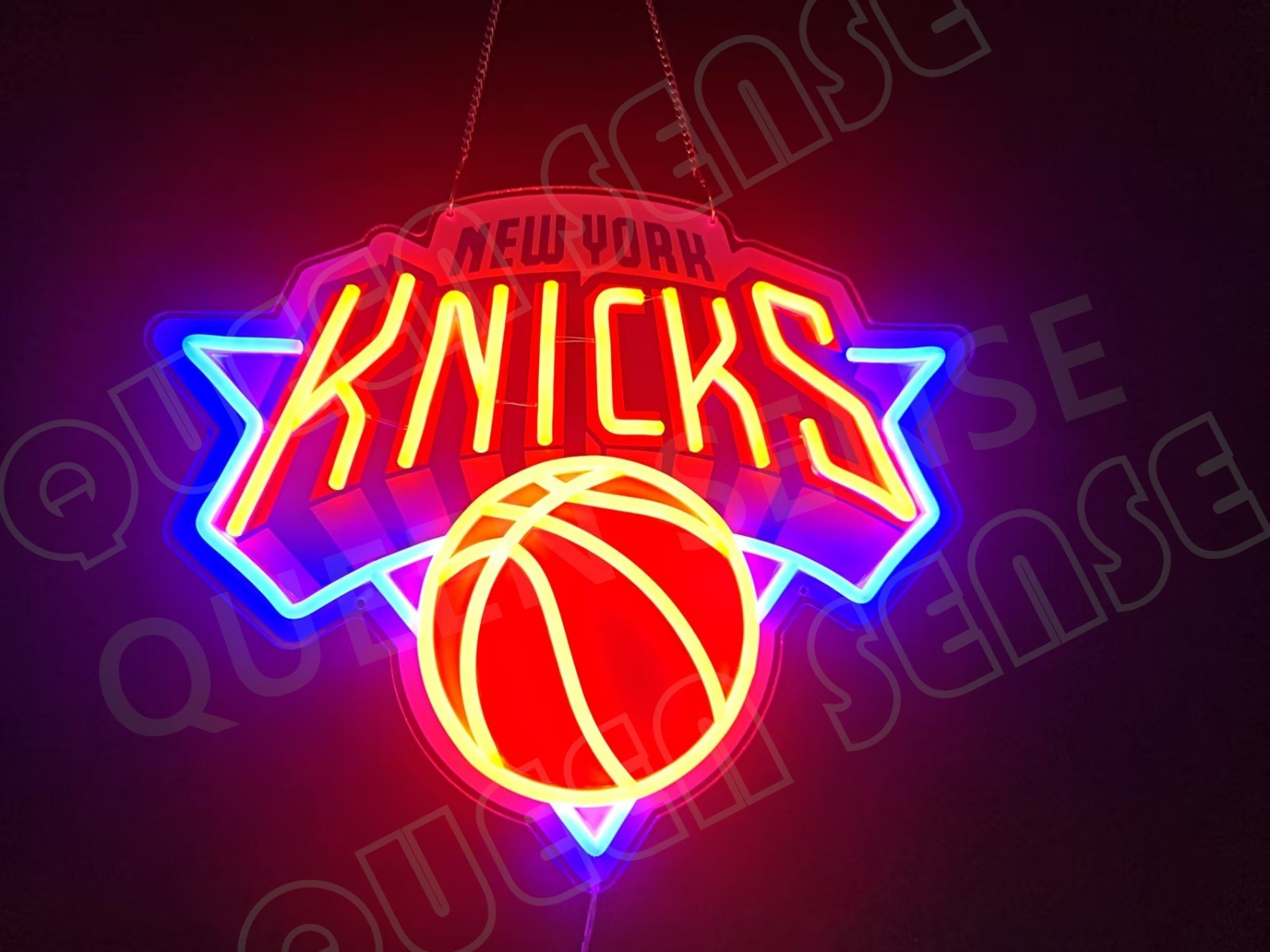 16″x13″ New York Knicks Fans Gift LED Neon Sign With Dimmer USB Powered Light