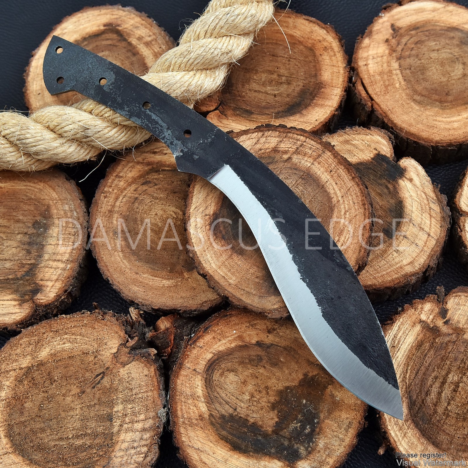 13“ Heavy Duty 1095 Carbon Steel Blade – Full Tang Diy Knife Making Material