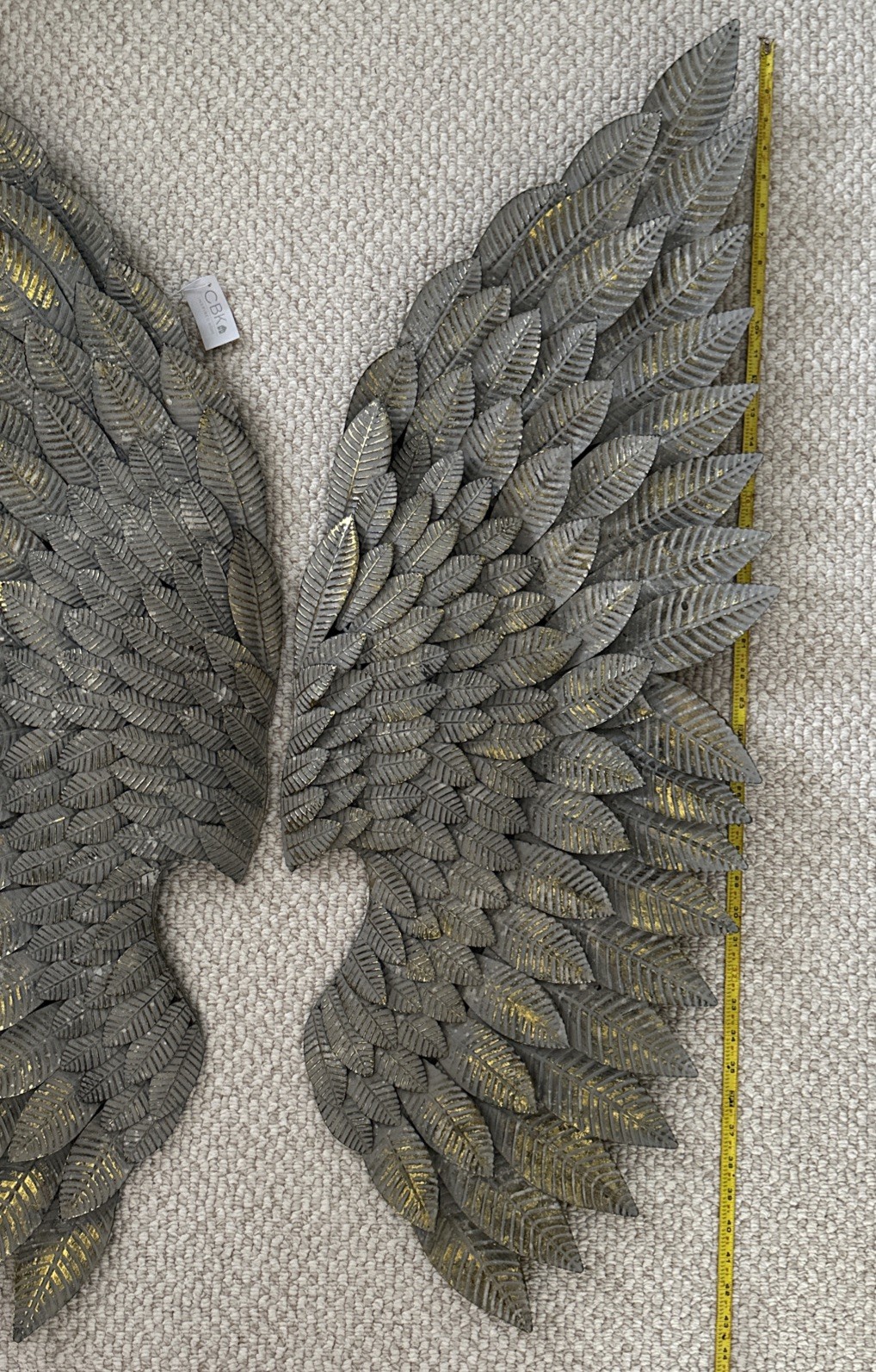 Pair Of Metal Angel Wings