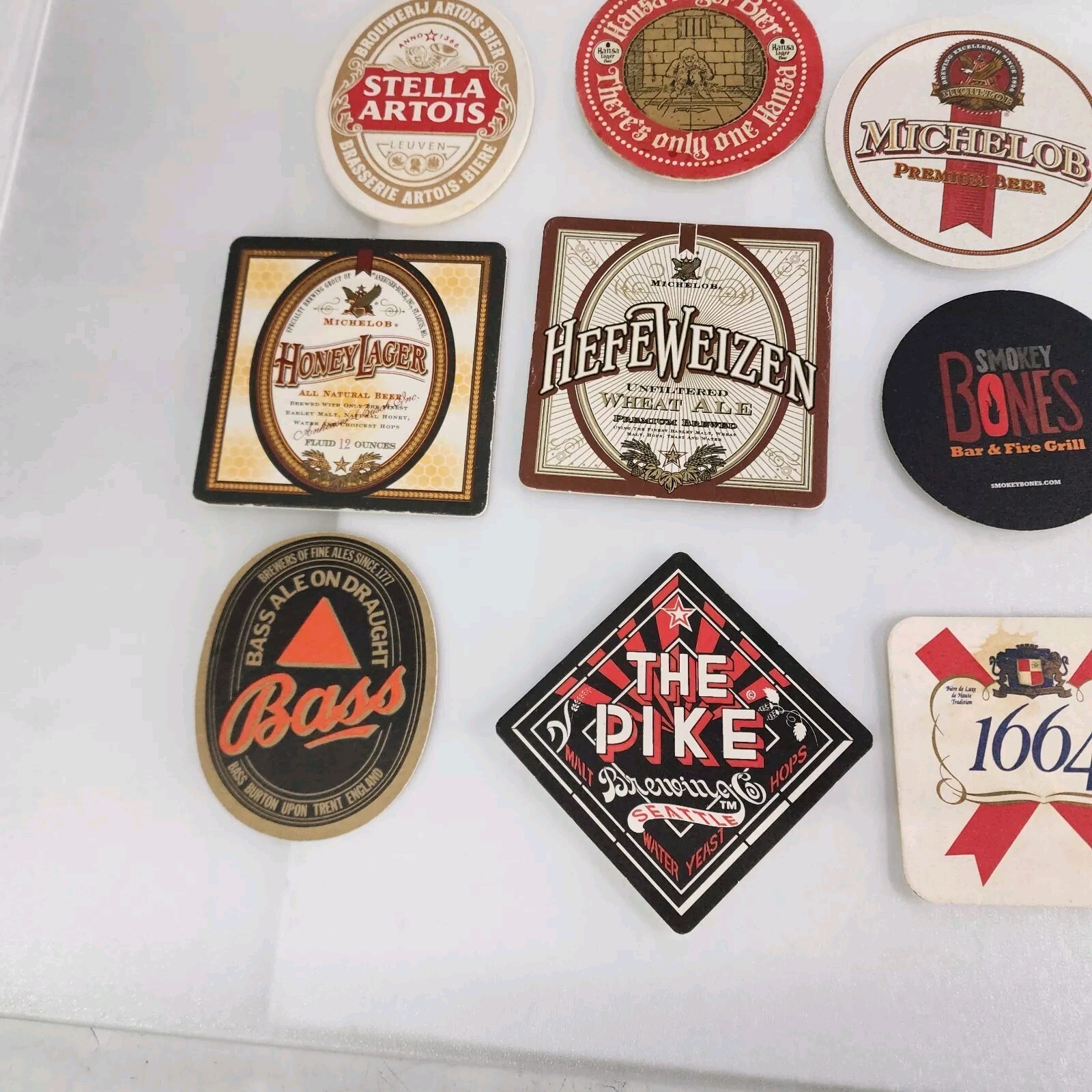 Vintage Beer Mats Coasters Rare Lot of 28 Various Places Mostly New