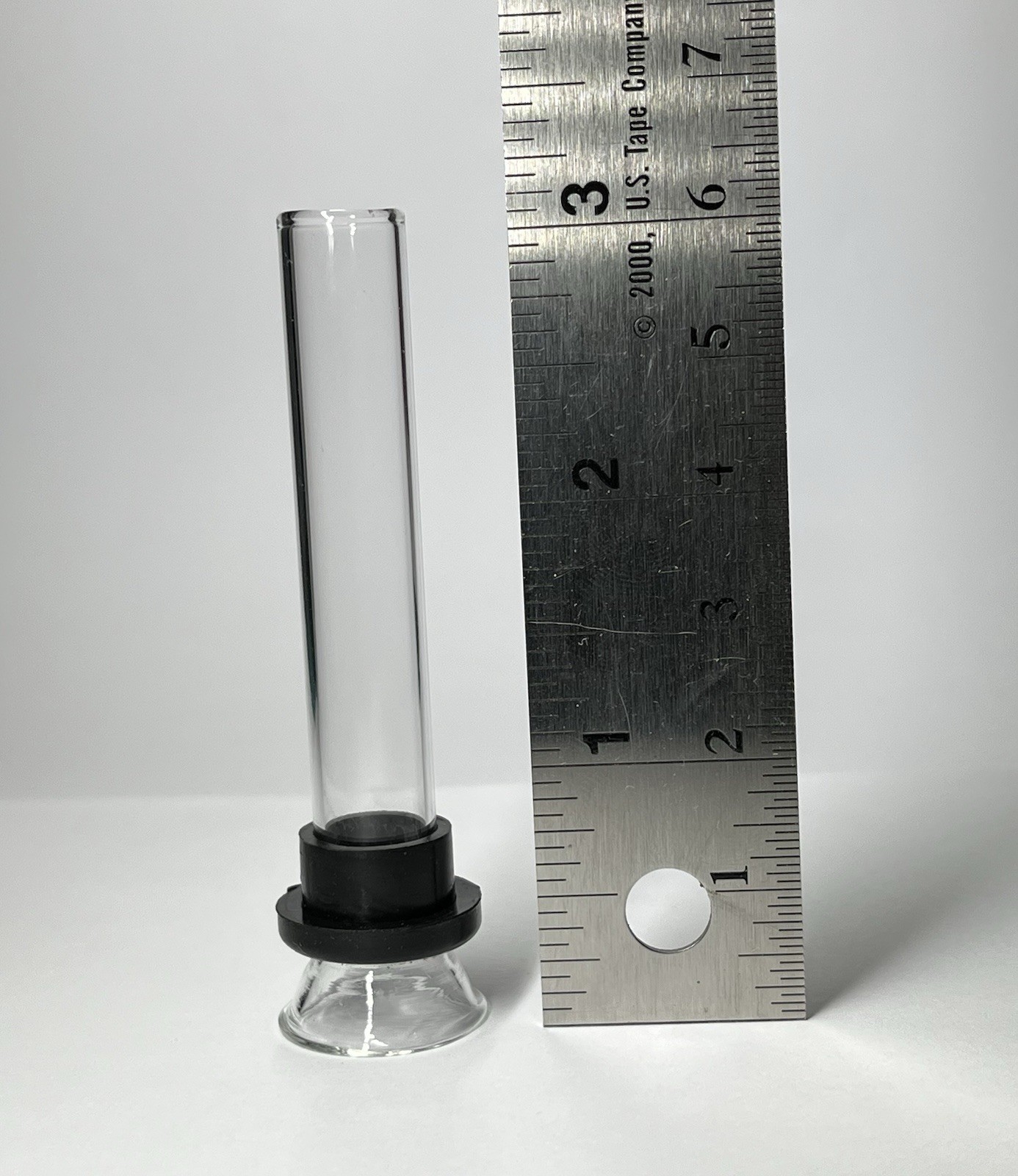3″ Glass Downstem & Slider Bowl Set With Grommet, O-Ring For Tobacco Water Pipes