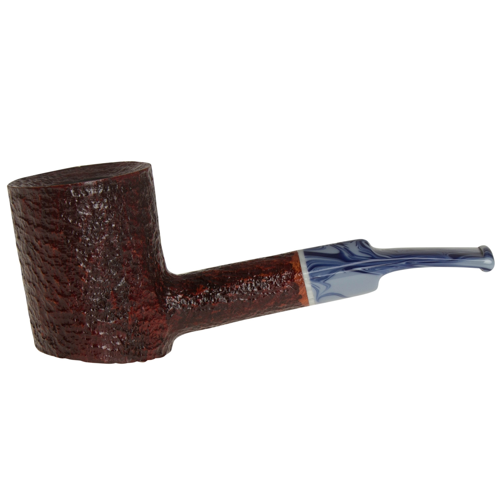 Savinelli Oceano Rusticated 311 KS Unique Blue Bent Billiard Tobacco Pipe 6mm