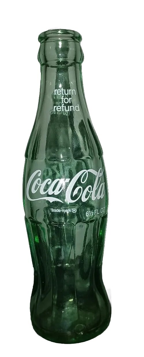 Vintage Green Glass Coca-Cola Money Back Bottle 6.5 fl. oz New Orleans LA