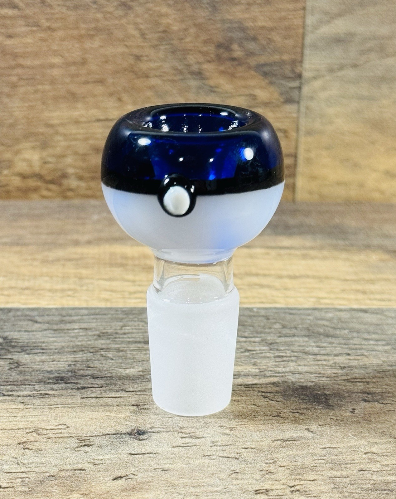 18mm Pokémon Blue Pokeball Male Glass Bowl Piece Slide Replacement