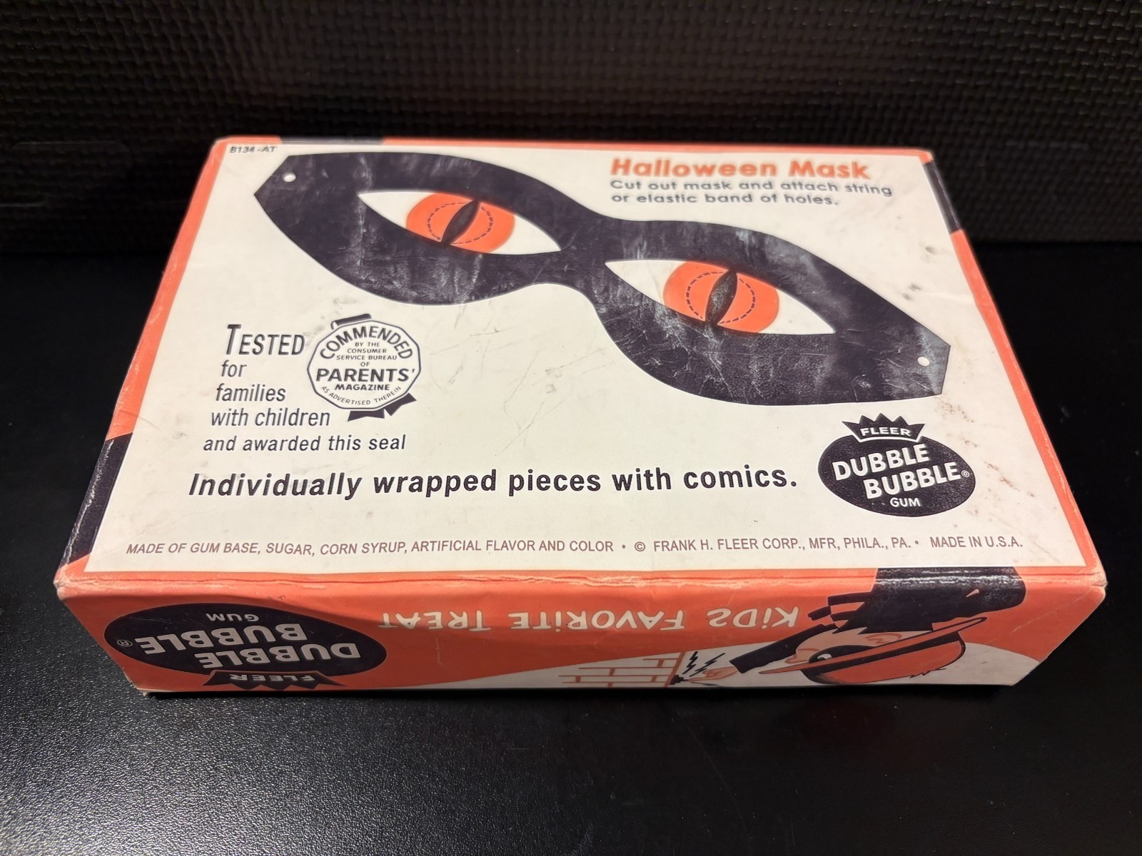 1950’s Dubble Bubble (Halloween, matte/light aged) – Empty custom design box