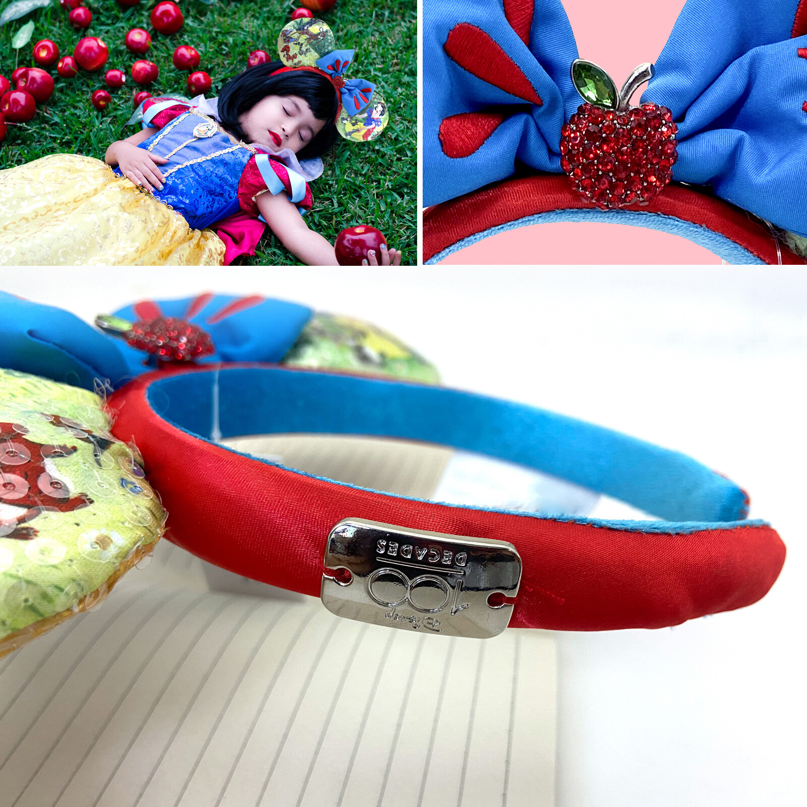 Disney Parks 100 Years Decades 2 of 10 Snow White Minnie Ears Headband NWT