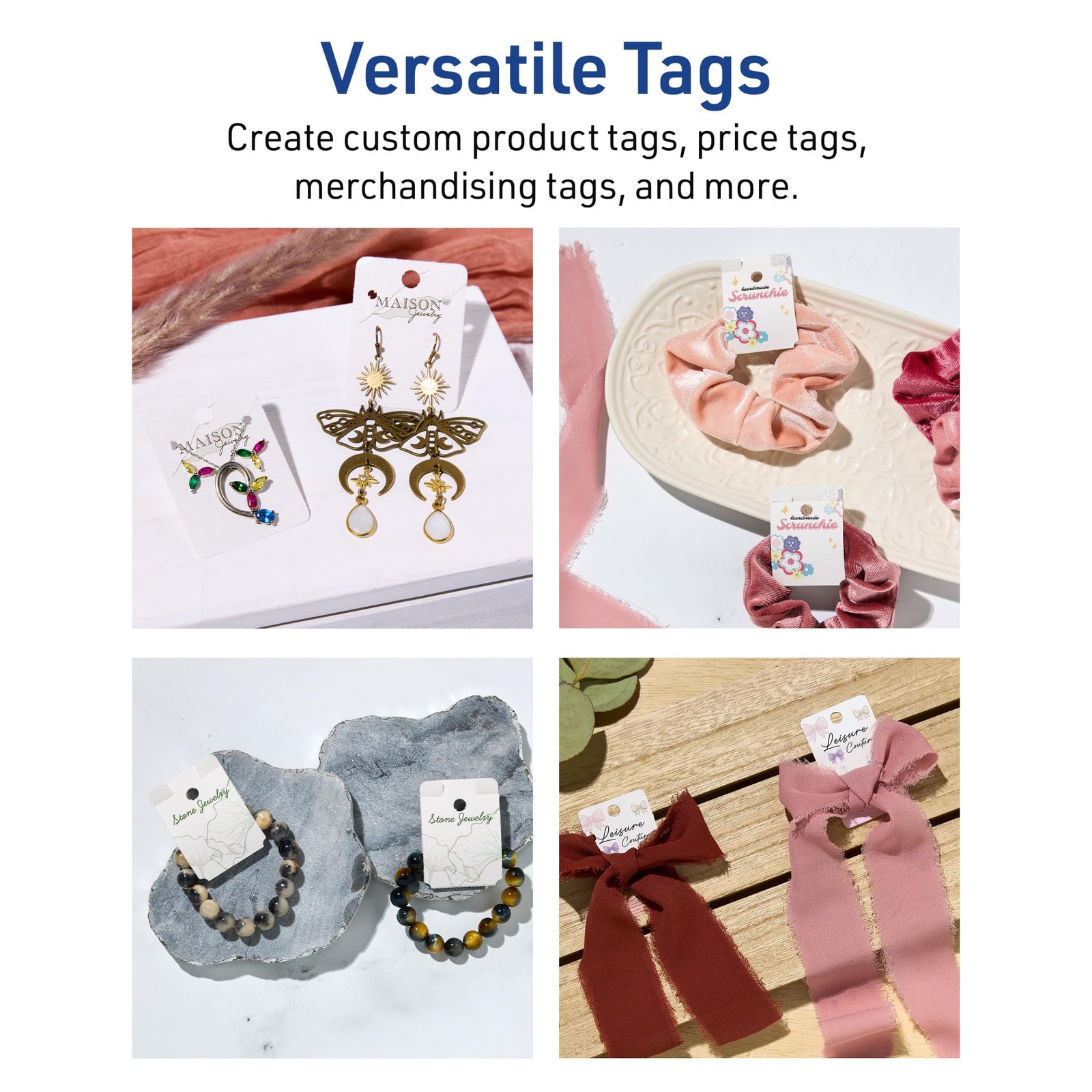 Avery Printable Rectangle Rounded Jewelry Tags Sure Feed Technology 1.5 X 2
