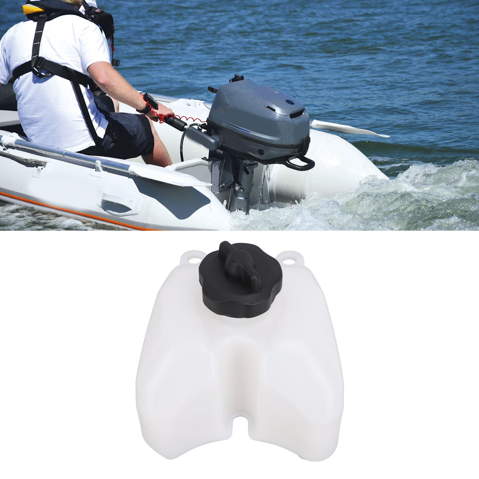 Fuel Tank With Cover Strong Sealing Oil Tank Assembly For Outboard Motor 2 Stro･