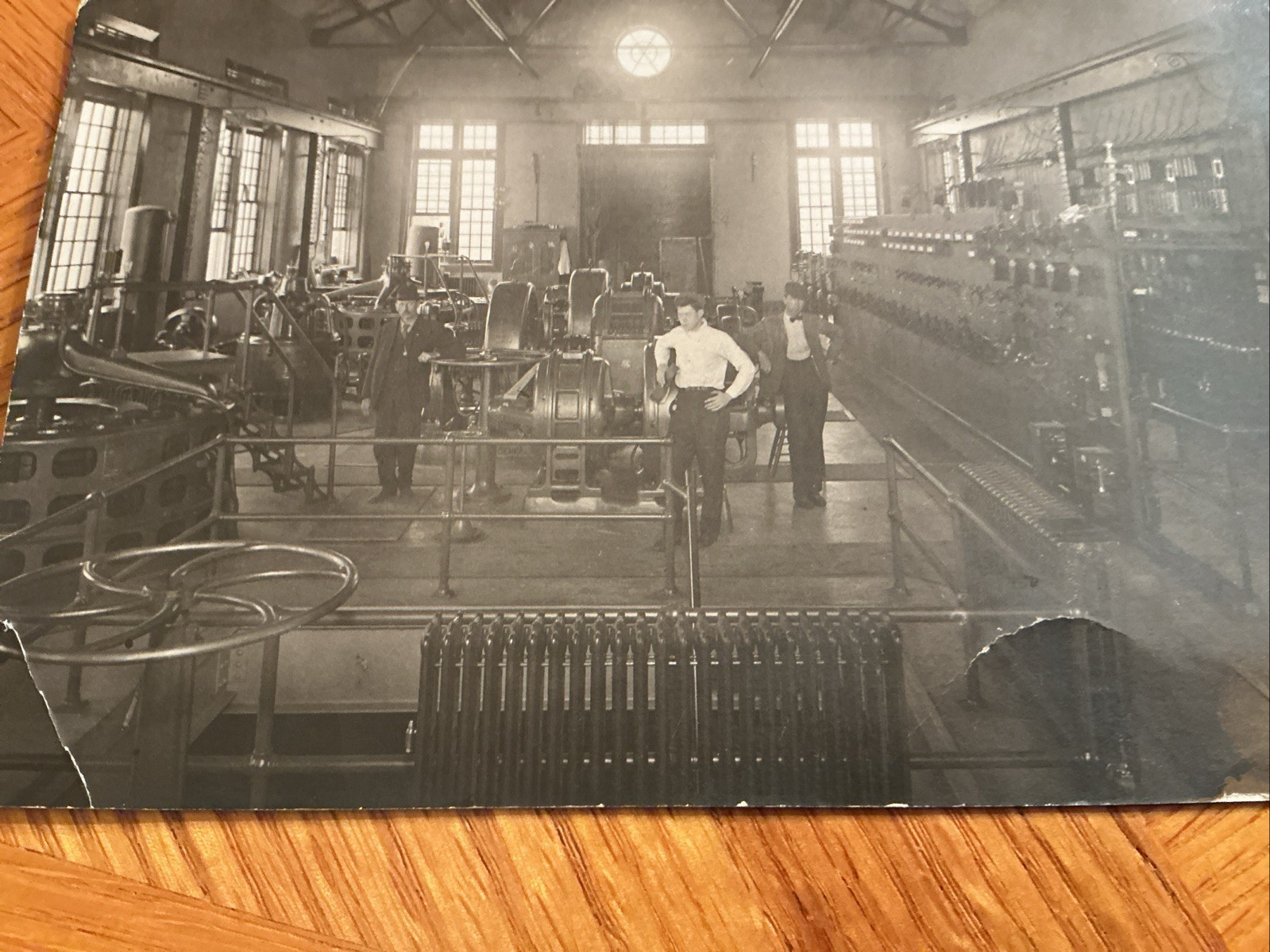 RPPC,Interior of Generator Room in unknown Montana Dam,maybe Milltown Dam,ca1920