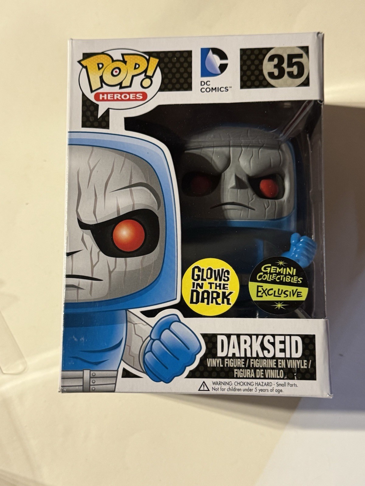 Funko Pop! Heroes DC Comics Darkseid 35 Glow Gemini Collectibles Exclusive +case
