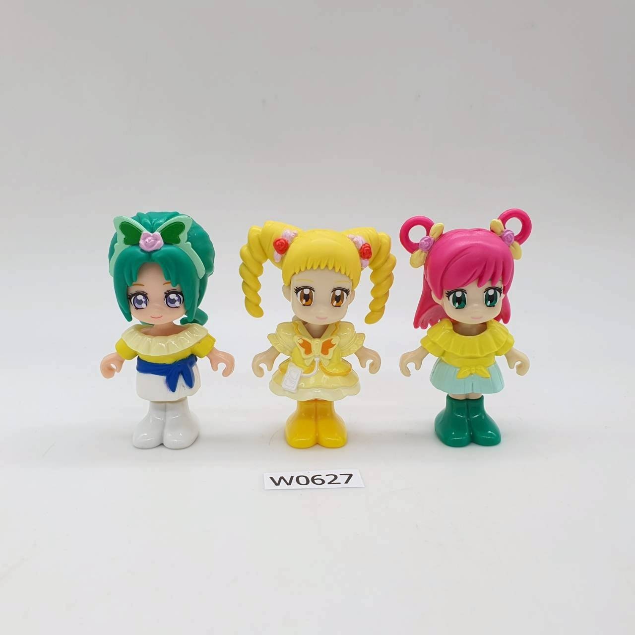 Cure Mint,Cure Lemonade&Cure Dream W627 Yes! PreCure 5 GoGo! BANDAI Set 2.5″ Jp