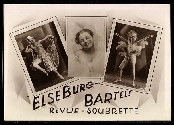 Musician Elseburg-Bartels, Revue Soubrette, Postcard
