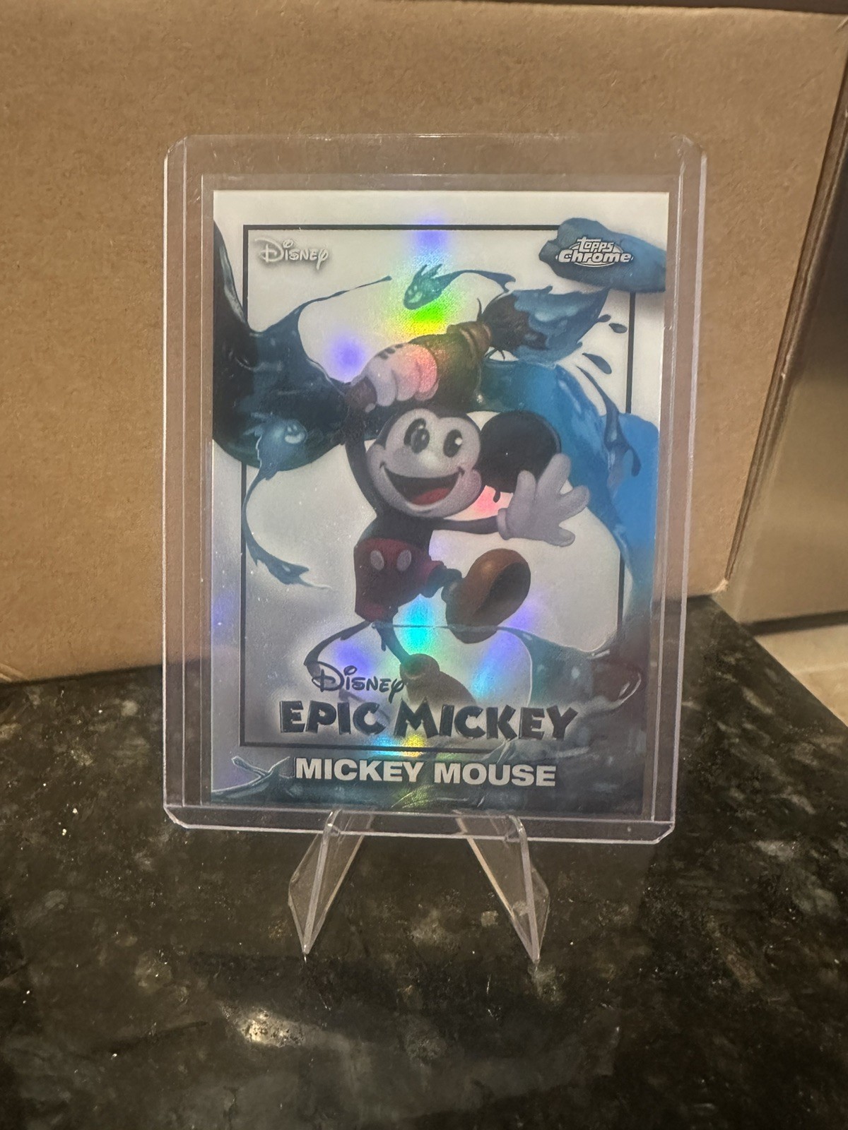 2026 Topps Disney Neon Chrome Mickey Mouse Epic Mickey #EM-1