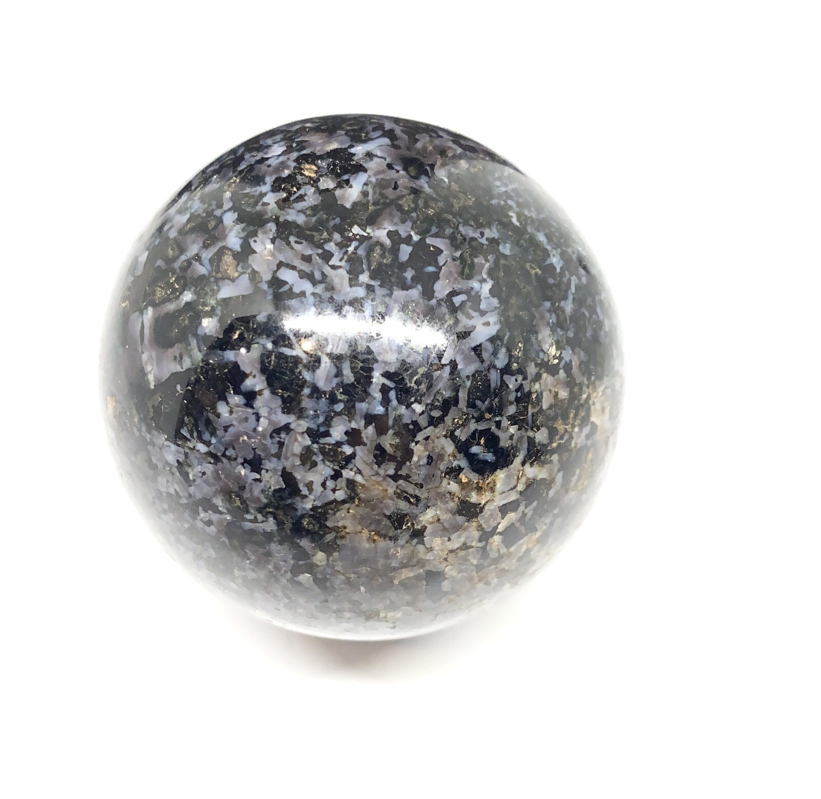 Indigo Gabbro (Mystic Merlinite) Sphere From Madagascar 374g 61mm