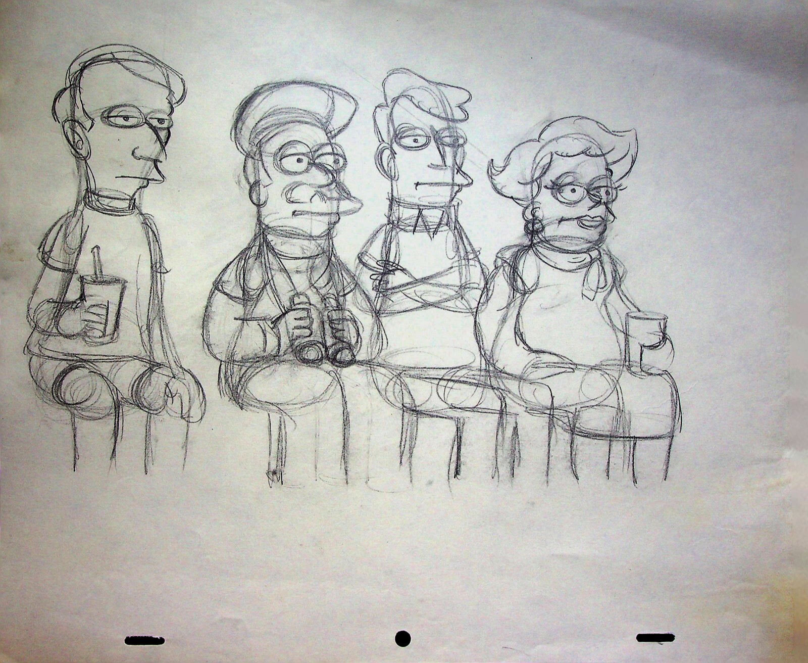 The Simpsons Production Hand Drawn Animation Pencil 20th Century Fox