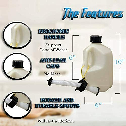 1 Gallon Utility Can with Nozzle -1 Gallon Gas Can Plastic – Gas Can 1 Gallon