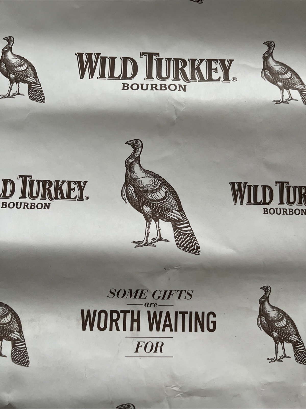 Wild Turkey Bourbon Gift Wrapping Paper 24”x35”