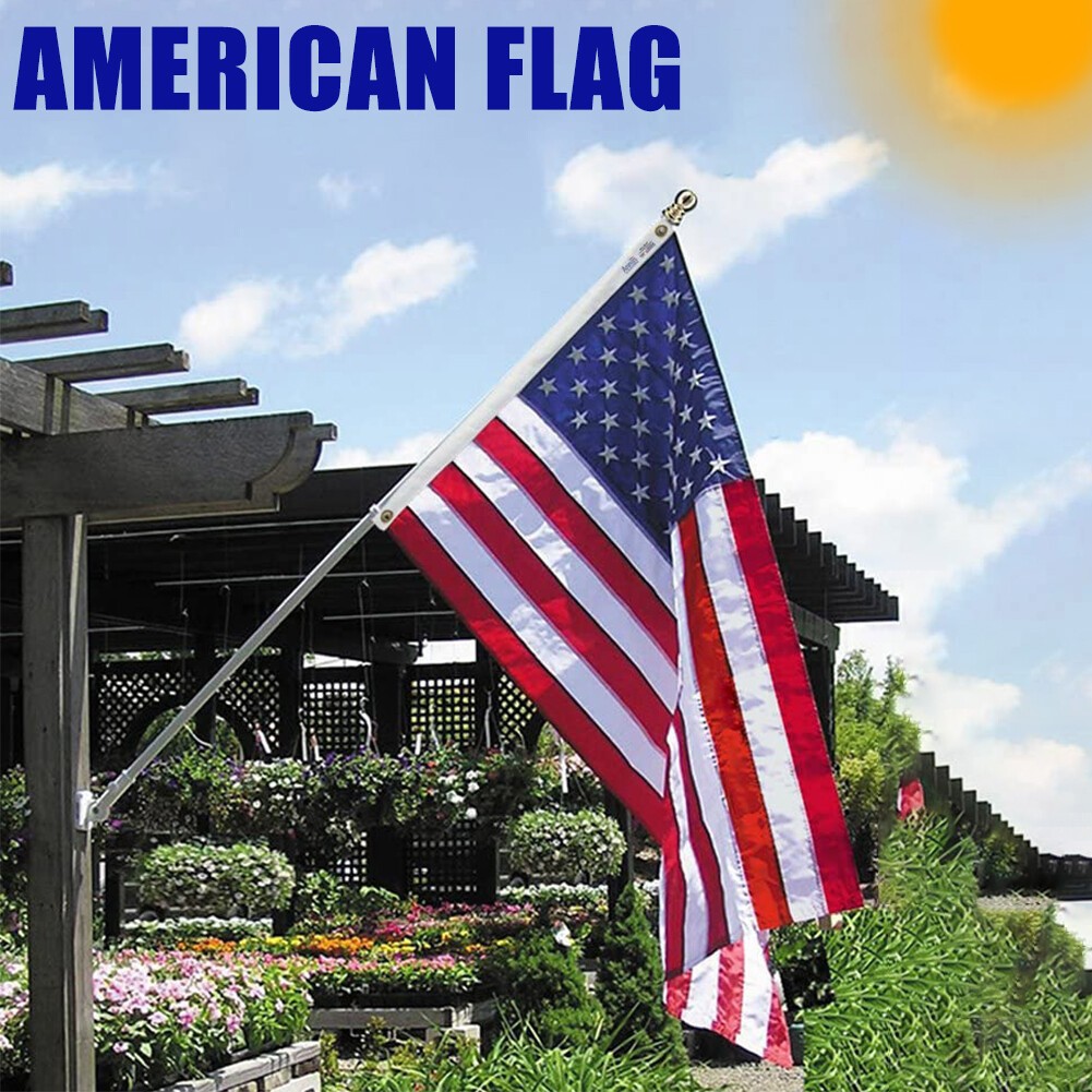 US American Flag 4×6 Made in Luxury Embroidered United States Flag Outdoor USA