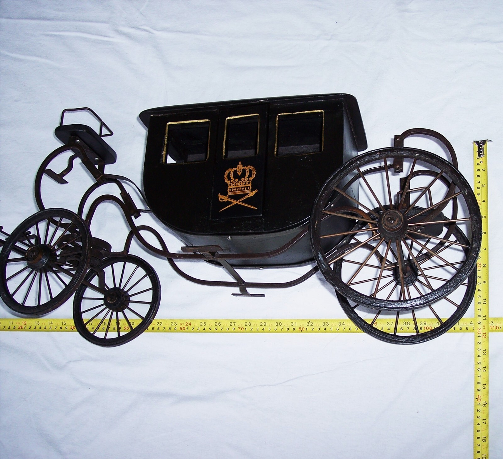 Byers‘ Choice Large Horse Carriage Coach Wood Metal Impressive Collectible!