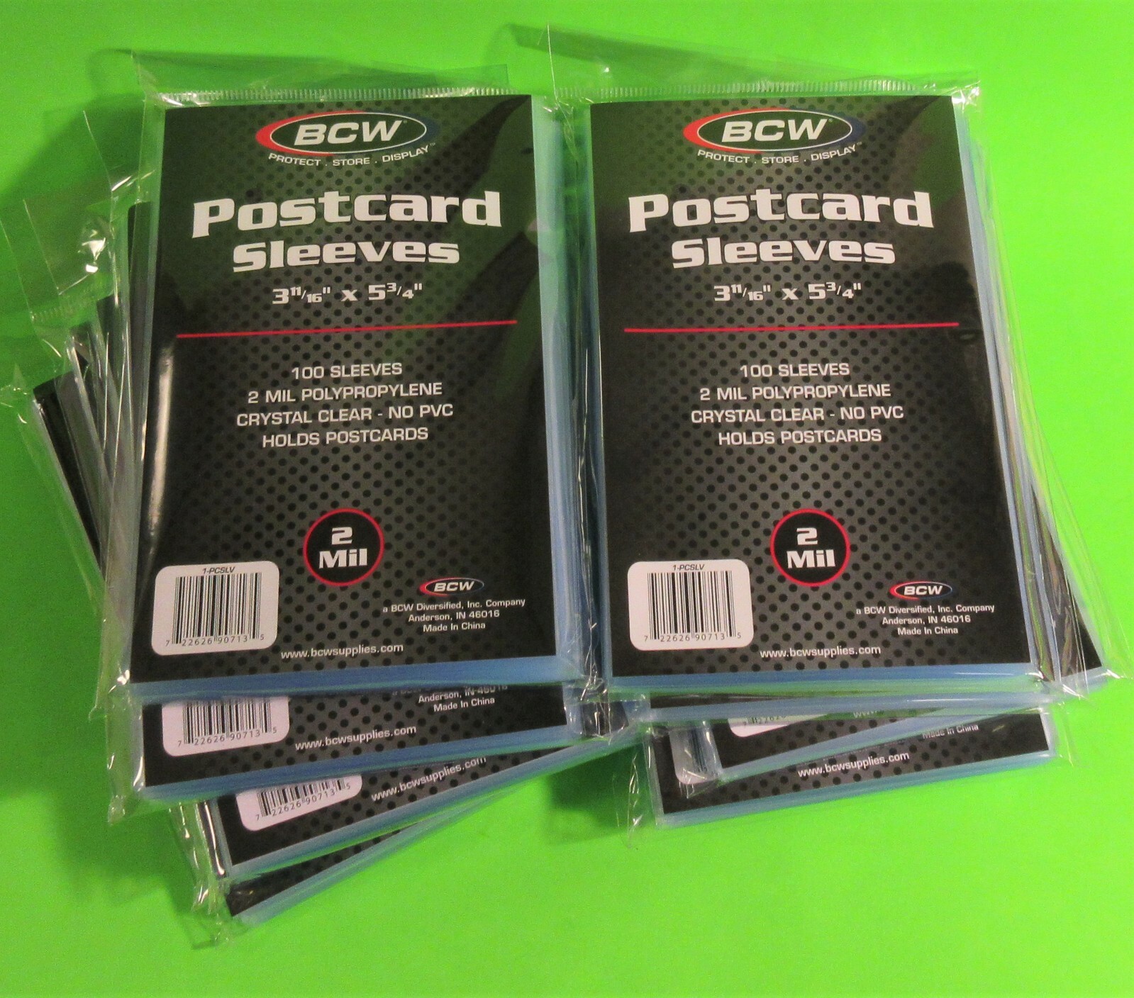 1000 U.S. POSTCARD POLY SLEEVES, CRYSTAL CLEAR – 3-11/16″ x 5-3/4″-ARCHIVAL SAFE