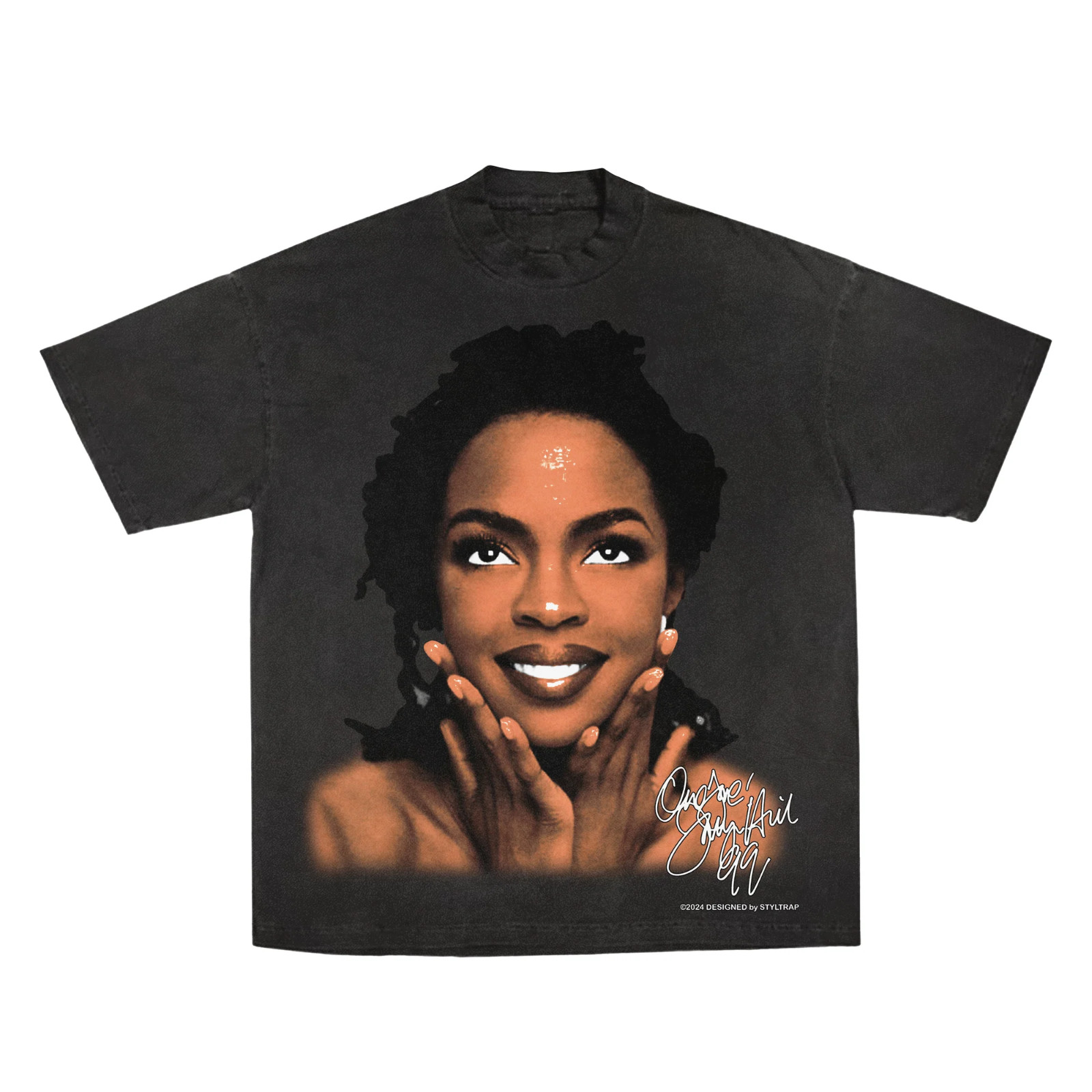 Retro Lauryn Hill Singer Music Gift For Fan Black Mens T- Shirt All Size BS309