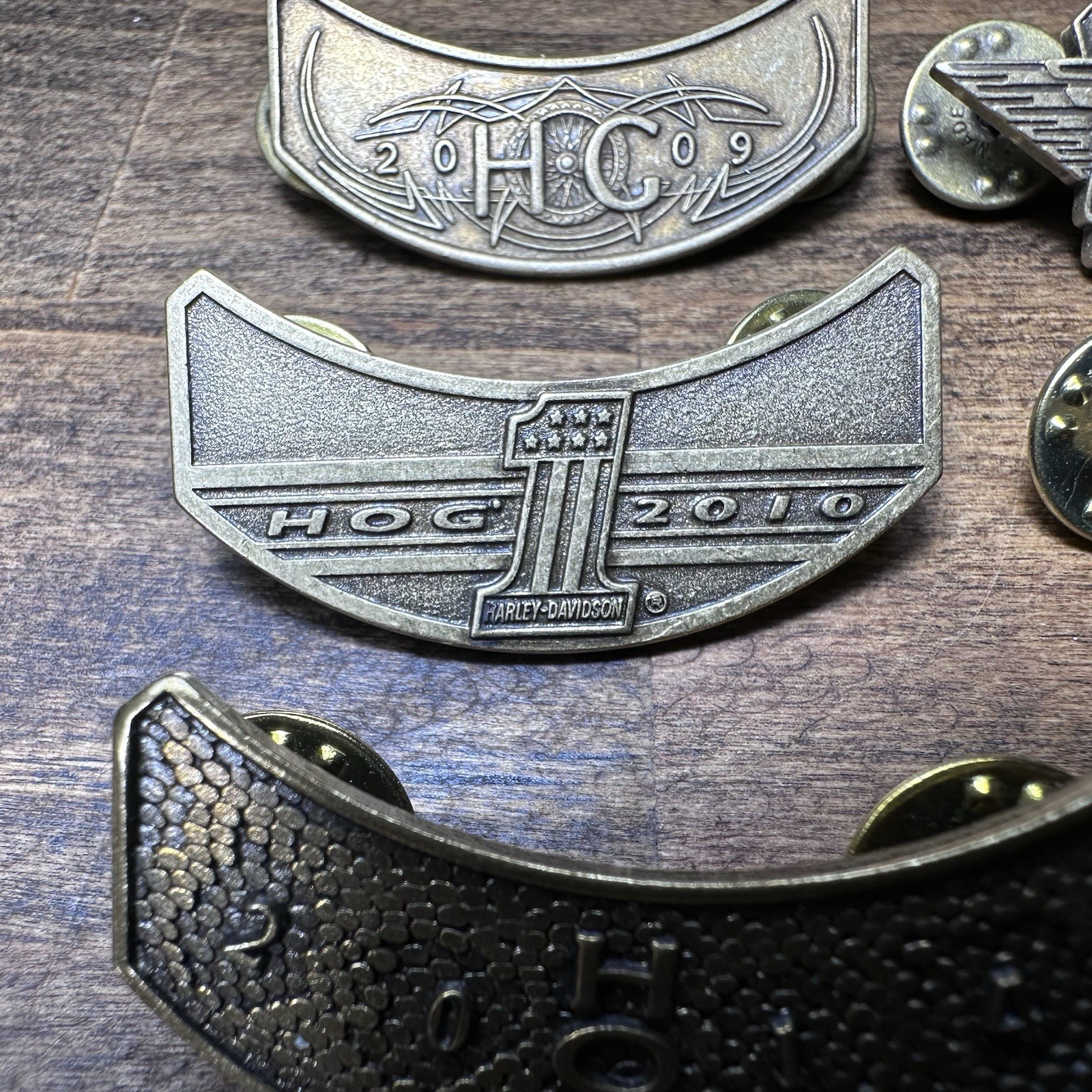 Lot of 14 Harley Davidson HOG & Ladies of Harley Pins Rockers 2009-2017